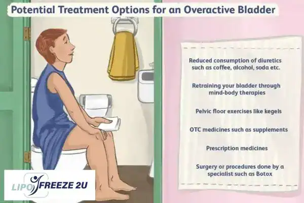 image of woman on toilet because of an overactive bladder Cheltenham